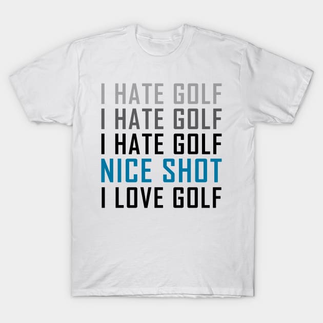 funny golf T-Shirt by Mandala Project